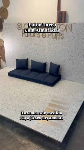 Mais um projeto entregue com elegância! Conjunto completo: ✨ Futon Turco + Almofadas Decorativas 💡 Feito sob medida para transformar seu ambiente com conforto e estilo. 📏 Personalizamos cada detalhe de acordo com o seu espaço! #futon #decor #foryou 