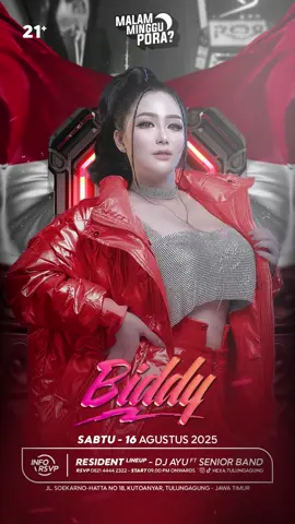 MARK YOUR CALENDER!!Hexa Tulungagung to present Dj @DJBIDDY  Live Saturday 16 August ! 🥳💃🏻