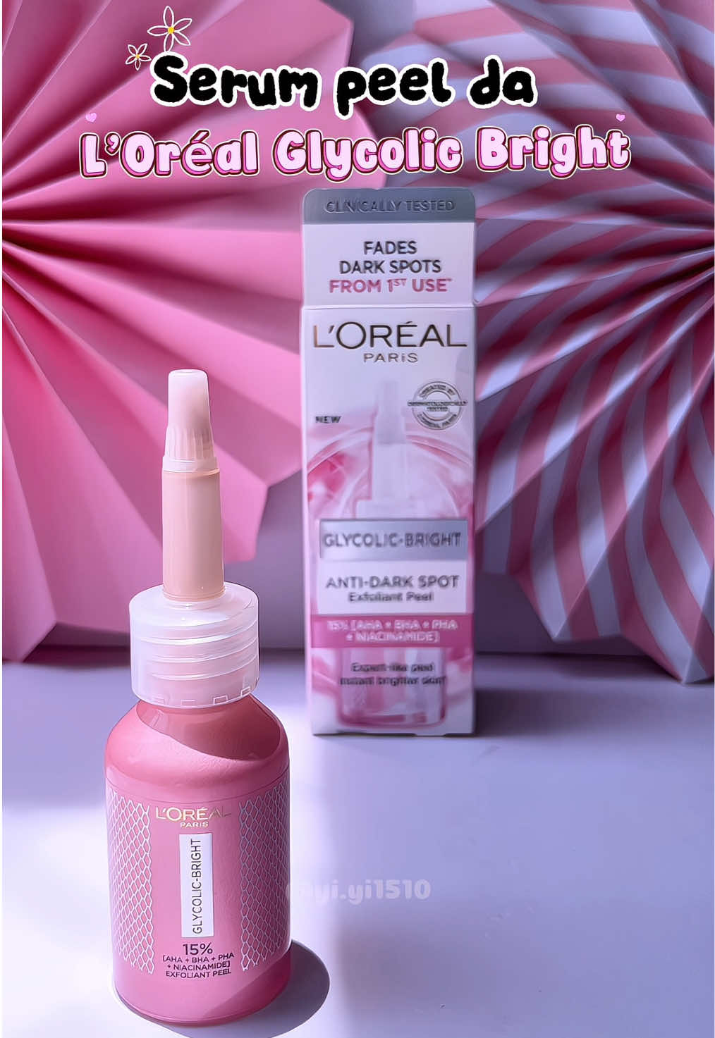 L’Oréal hồng kim tuyến – peel êm dịu, không bong tróc, da mướt mịn và rạng rỡ hơn từng ngày 🌸 #peelhongsangda #chamda #skincare #lorealparisvn #tiktokfinds 