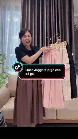 Quần Jogger Cargo cho bé gái 18kg-40kg ##quầncargo #quầnbégái #đồbé18_40kg #quầnốngrộngbé #quầntrẻem 