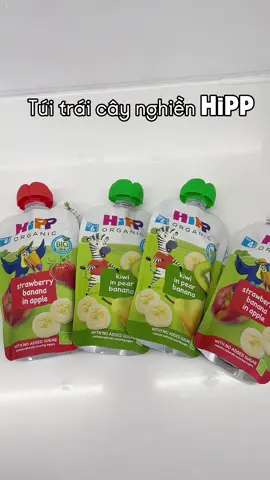 Túi trái cây nghiền Hipp làm bữa phụ cho bé tiện lắm luôn. #mebimsua #andam #mevabe #HiPP #HiPPOrganic #TuiTraiCayNghienHiPpOrganic 