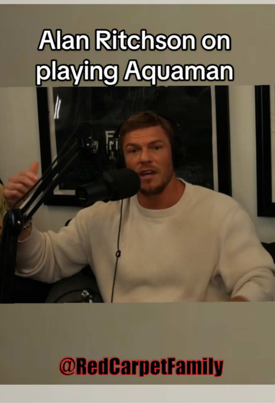 Alan Ritchson speaks on the lesson he learned of holding on loosely to roles. He was the first live action Aquaman and going to have his own tv show very early in his career. #alanritchson #aquaman #acting #actingtraining #redcarpetfamily 