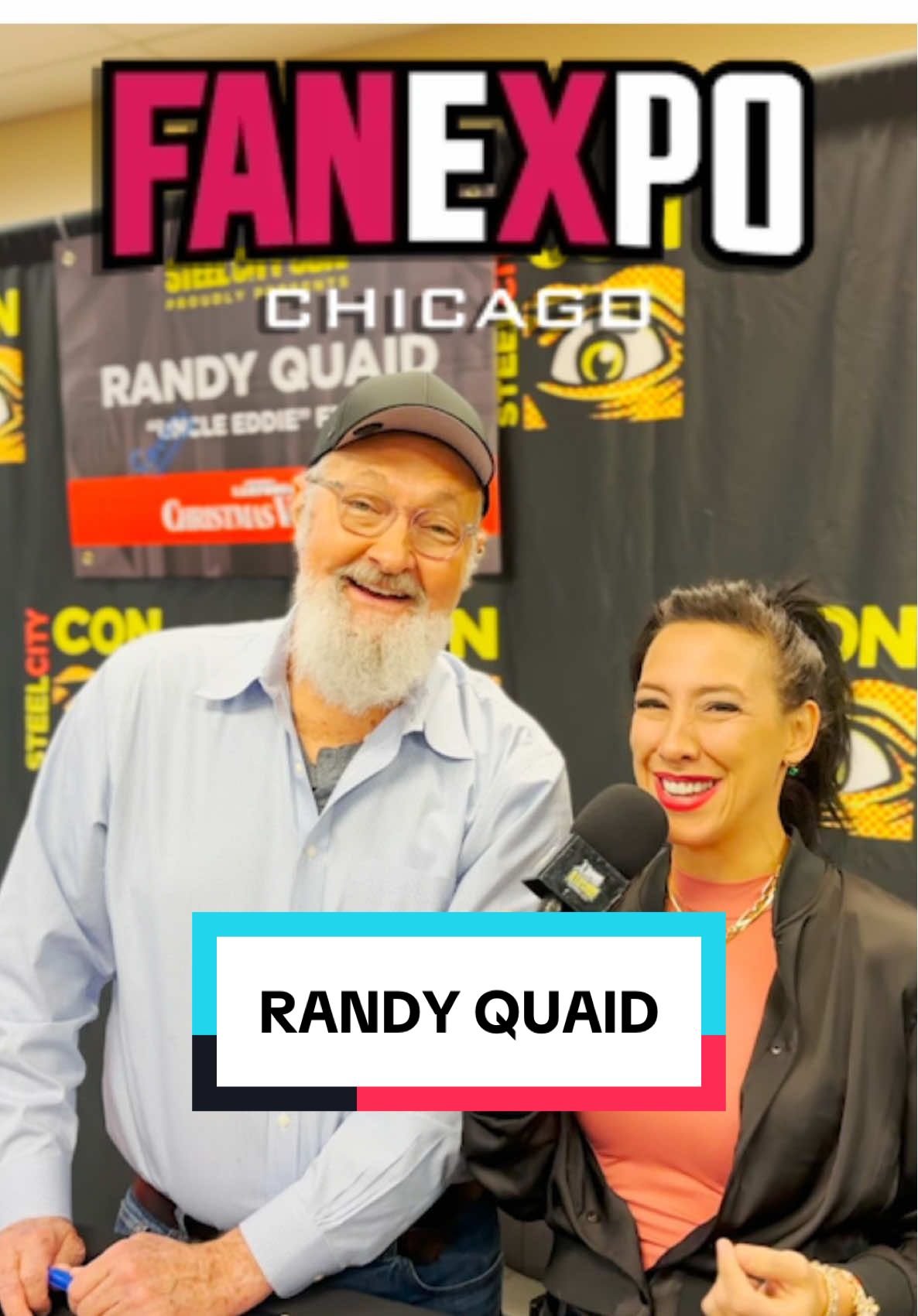 🎬 Meet Hollywood legend Randy Quaid (National Lampoon’s Vacation, Independence Day, Kingpin, Christmas Vacation) LIVE at Fan Expo Chicago this Friday, Saturday, and Sunday! 🖊️ Get his autograph, snap a photo, or just say hi to Cousin Eddie himself! 💬 I actually caught up with Randy at Steel City Con earlier this year and had a blast interviewing him — and now YOU can meet him in person at one of the biggest pop culture events in the Midwest! 📅 WHEN: Friday, Aug 15 – Sunday, Aug 17, 2025 📍 WHERE: Donald E. Stephens Convention Center, Rosemont, IL (near O’Hare Airport) 🎟️ WHAT: Celebrity meet & greets, autographs, photo ops, panels & more! 👉 Who’s your favorite Randy Quaid role? Drop it below! 🎥✨ #FanExpoChicago #RandyQuaid #ChicagoEvents