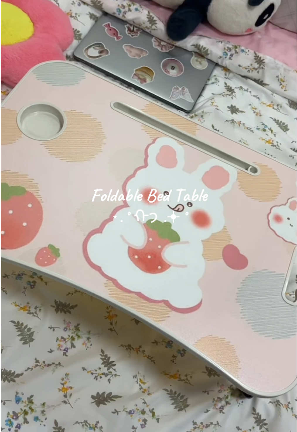 Cutie Foldable Lap Table! ⋆.˚ ᡣ𐭩 .𖥔˚ #studytable #foldabletable #minitable #fyp #foldingtable 
