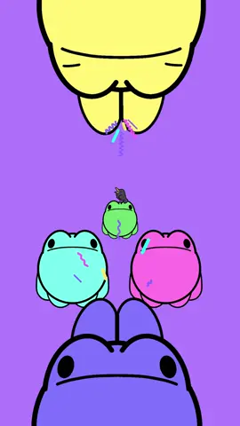 What I imagine the inside of my brain looks like as I take the first sip of coffee in the morning! #frog #animation #cuteartstyle