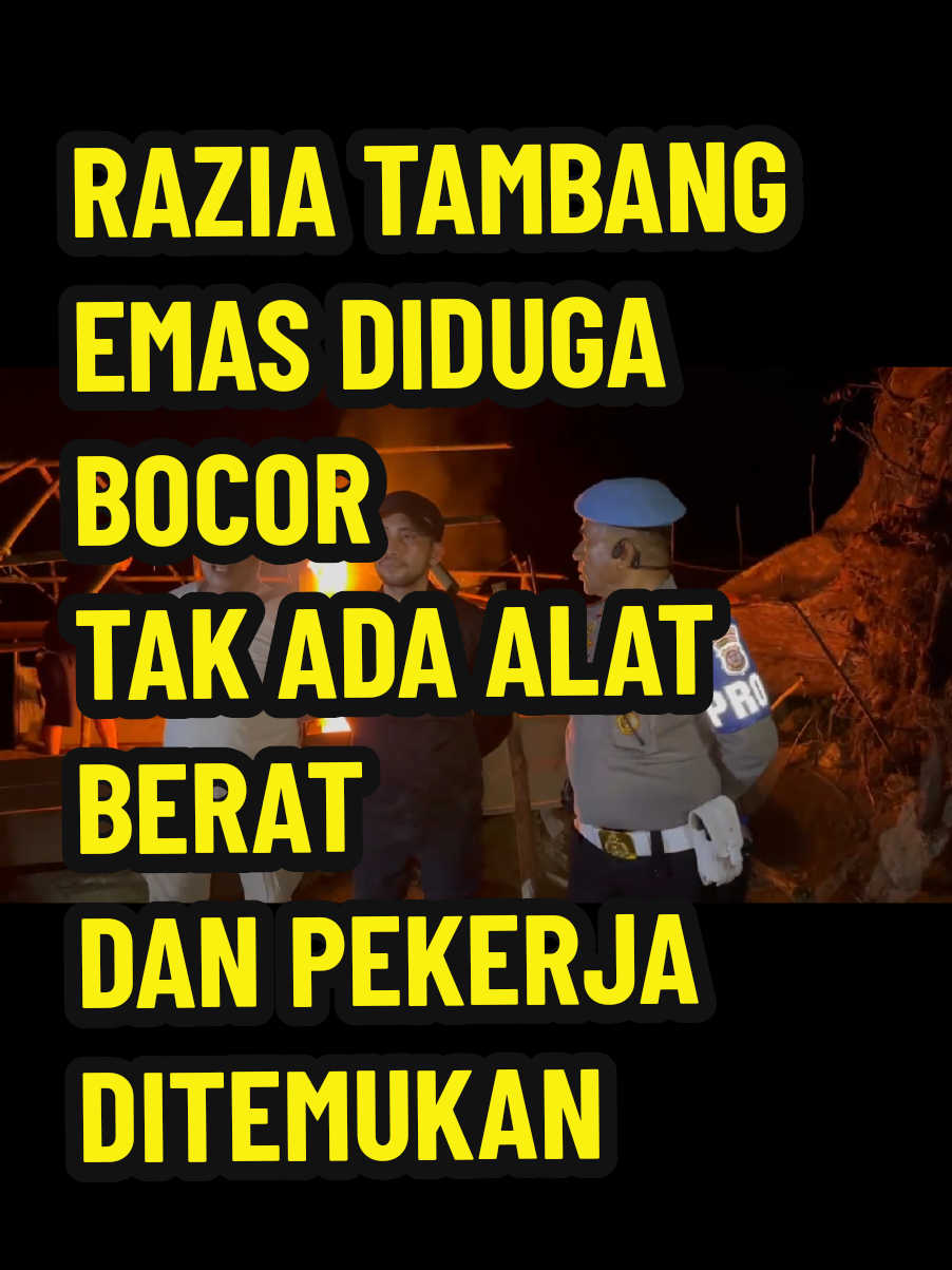 razia tambang emas ilegal di kabupaten solok diduga bocor,tak satupun alat berat,penambang dan pemiliknya diamankan petugas,meskipun razia dilakukan malam hari,disaat penambang biasanya lengah dan sibuk bekerja pada malam hari...kenapa bisa sepi???ada yang tahu?tukis dikolom komentar...#infopastisumbar #solok #peti #tambangemas #dharmasraya 