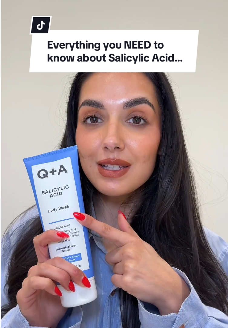The Salicylic Acid Body Wash is a bestseller for a reason… Give us 30 seconds to prove it 👆🧼 #Bodycare #Bacne #StrawberrySkin #SalicylicAcid #BodyBlemishes