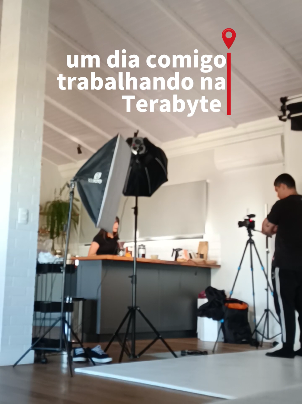 um dia de trabalho comigo na @Terabyteshop 🌸❤️