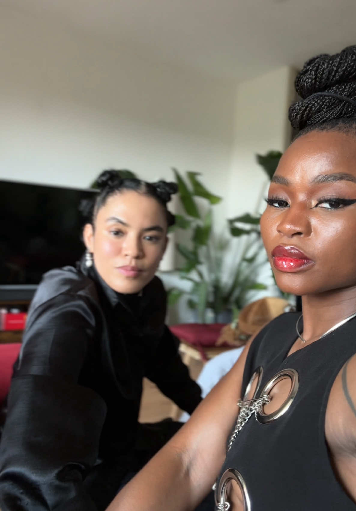 But the real question is who spoiled me 😂  #wlw #lesbiansoftiktok #sapphic #wlwtiktok #lesbiancouple #queerfashion #blackqueerfashion #fashiontiktok  #boundaries #mazandsade #mazxsade 