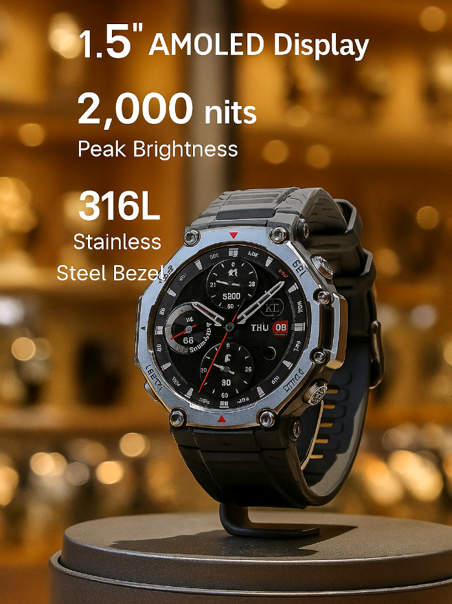 Amazfit Official T-Rex 3 48mm Smartwatch 1.5