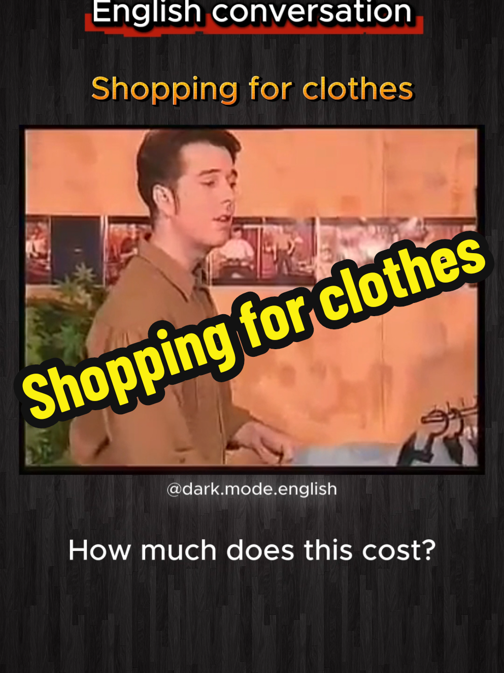 #creatorsearchinsights  English conversations  In this video, you will learn common expressions for clothes shopping, enabling you to buy and sell clothes with confidence. #foryourepage #learnenglish #shopping #englishlesson 