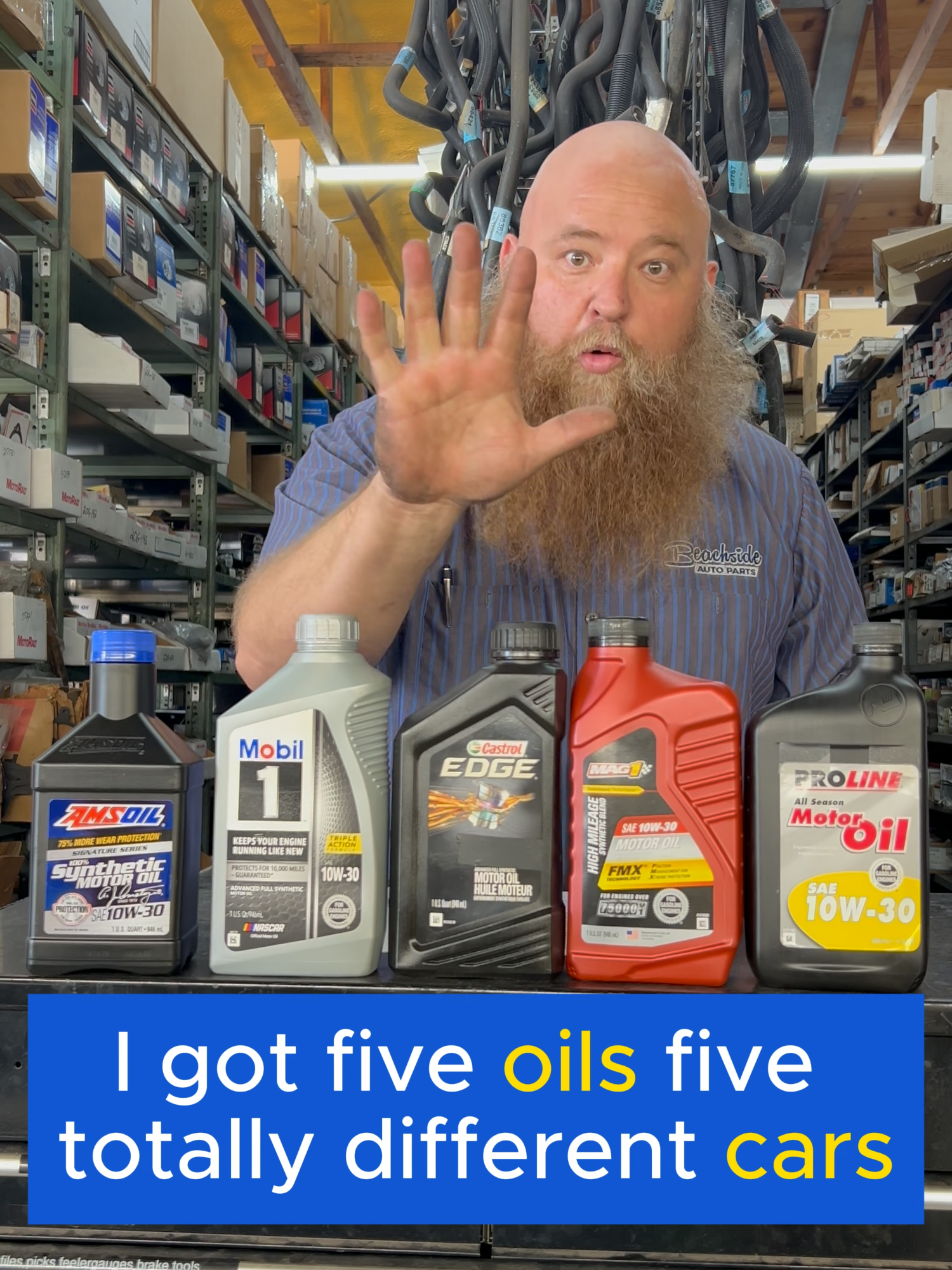 The right oil depends on your situation. 5 different oil for 5 different cars. Lets match them up! #carmaintenance #tiktokautocampaign #diymechanic #engineoil
