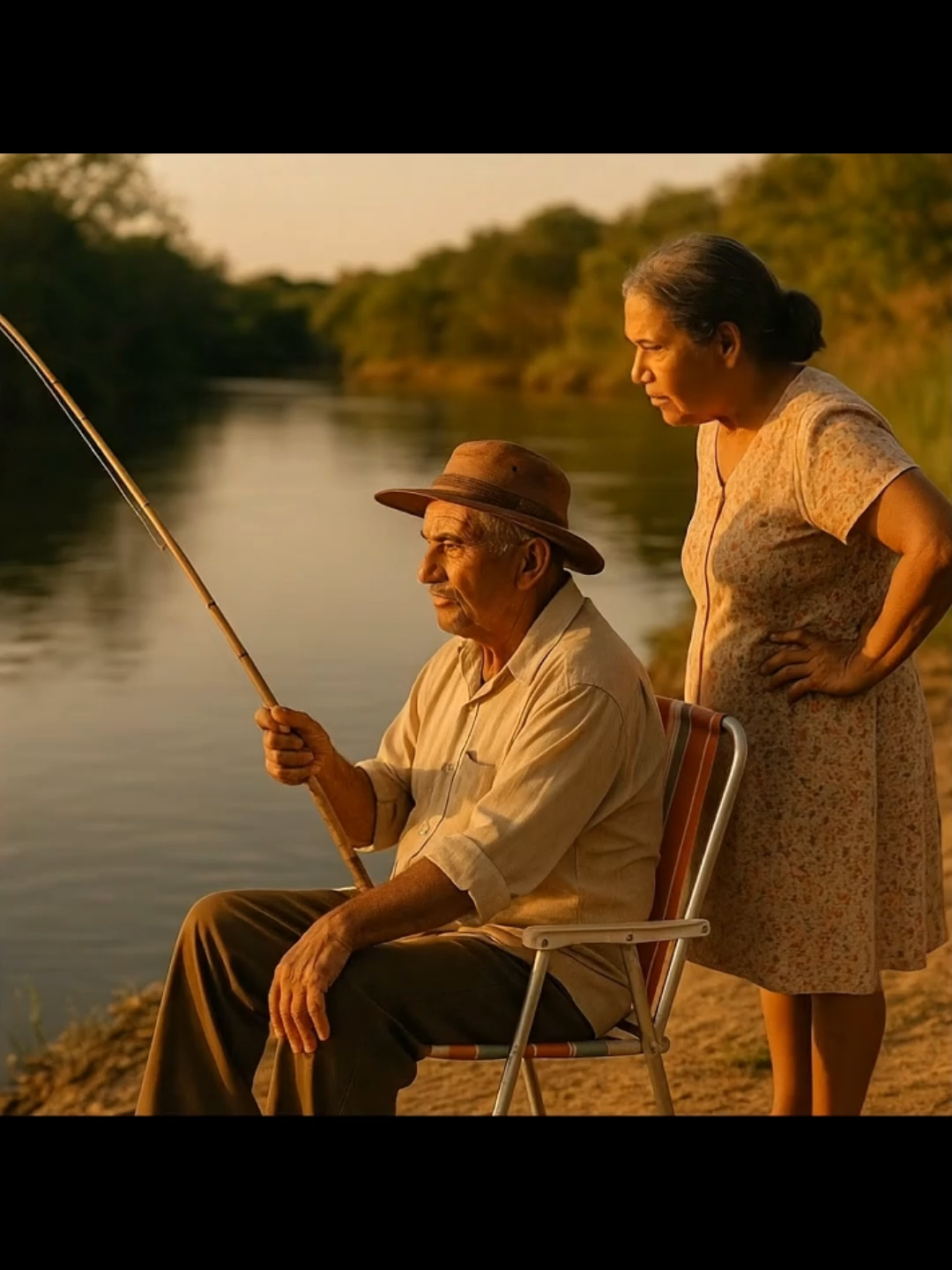 o velho só queria pescar 😂 #humor #veo3 #viral #pescaria