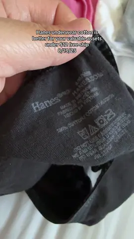Hanes underwear for women cotton is better for our skin #hanes #underwear  #tiktokshopcreatorpicks 