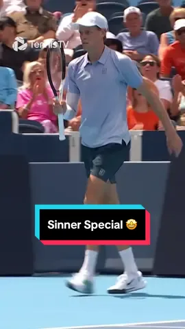 So nonchalant in the celebration 🥶 #tennis #tennistv #atptour #sinner 