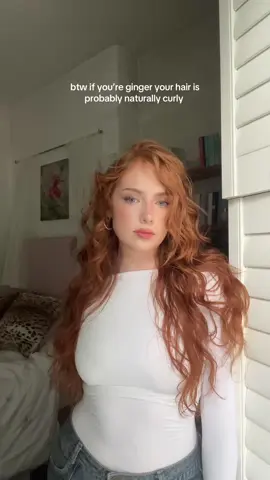 the ginger gene (MC1R) is also linked to hair texture 