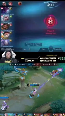 Akhirnya R7 menggunakan hero dirinya Chip #MLBB #MLBBMysticMeow #mlbb 