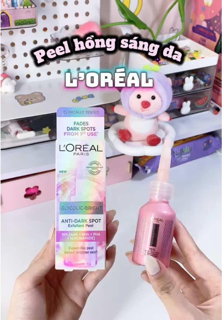 Peel hồng sáng da , ẻm hết hàng liên tục mấy bà săn liền nha #peelhongsangda #chamda #lorealparisvn #tiktokfinds #xuhuong 
