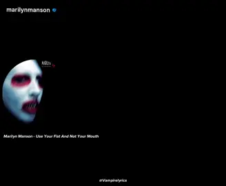 Marilyn Manson - Use Your Fist And Not Your Mouth - Letra Español - Lyrics #marilynmanson #lyrics_songs #metalmusic #rock #paratiiiiiiiiiiiiiiiiiiiiiiiiiiiiiii @Marilyn Manson 