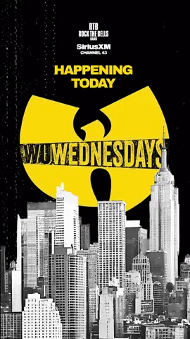 WuWednesday starts now 👐 Tap in with the Abbot himself @RZA on @siriusxm Channel 43 at 3PM EST 