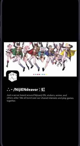 Join our NijisanjiEN fan social server!  discord.gg/nijiendeavor #nijisanji_en #discord #nijisanjien #nijien #nijisanji 