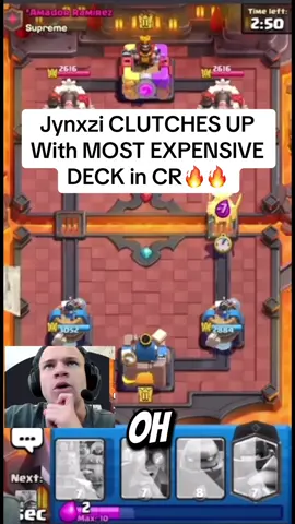 How did we win😭 - - #fyp #jynxzi #clashroyale #gaming #challenge 