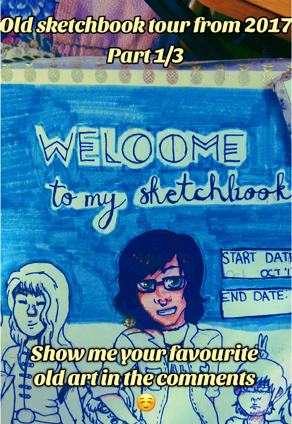 This was the sketchbook that got me back into art ☺️ #arttok #artist #traditionalart #artistsoftiktok #sketchbook