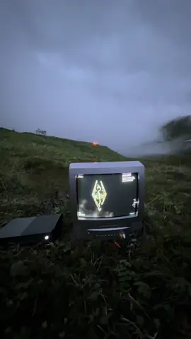 So I just played Skyrim in a cloud in Alaska… #thescenicgamer #skyrim #alaska #50gamesin50states #gaming 