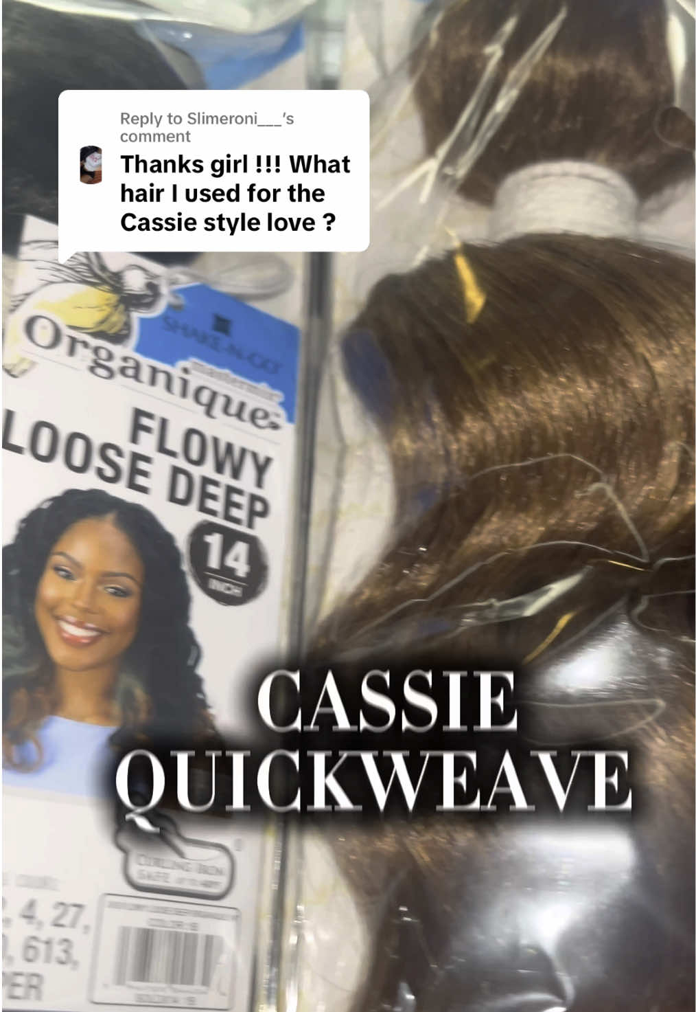 Replying to @Slimeroni___ HERE YOU GO 🤗 @Freetress l Equal l Organique FLOWY LOOSE DEEP #organiqueflowyloosedeep #QUICKWEAVE #quickweavestyles #modelmodelhair #organiquehair #quickweavestyles #fyp #quickweavetutorial 