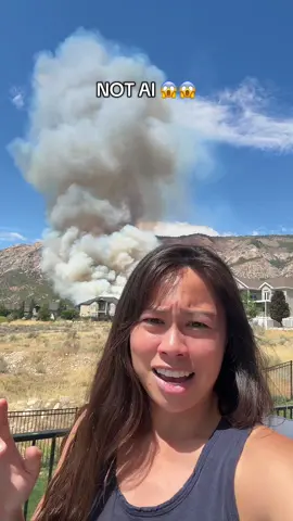 Holy shtttt view from my patio #fire #utah 