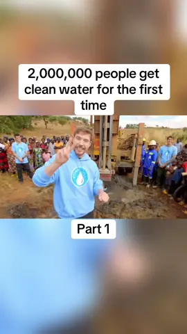 2,000,000 people get clean water for the first time #fyp #viral #mrbeastvideo 