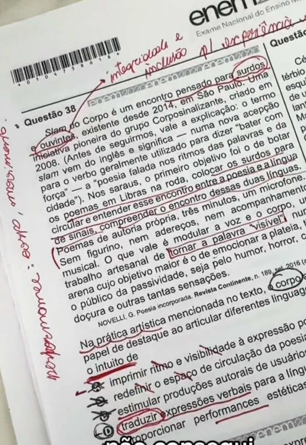 Como corrijo meus  simulados e converto em acerto  #estudos #enem #simulado #estudosdicas 