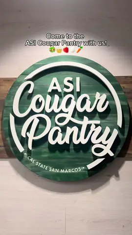 Be sure to check out the ASI Cougar Pantry this semester 🐾🍽️ #fyp #csusm #sandiego 