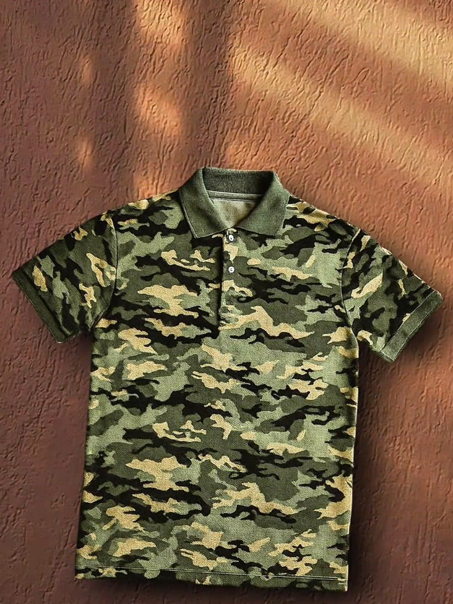 rekomendasi kaos polo shirt motif loreng pria dewasa  #poloshirt #kaosdistro  #kaoskerah #kaosloreng  #bajutentara #fyp 