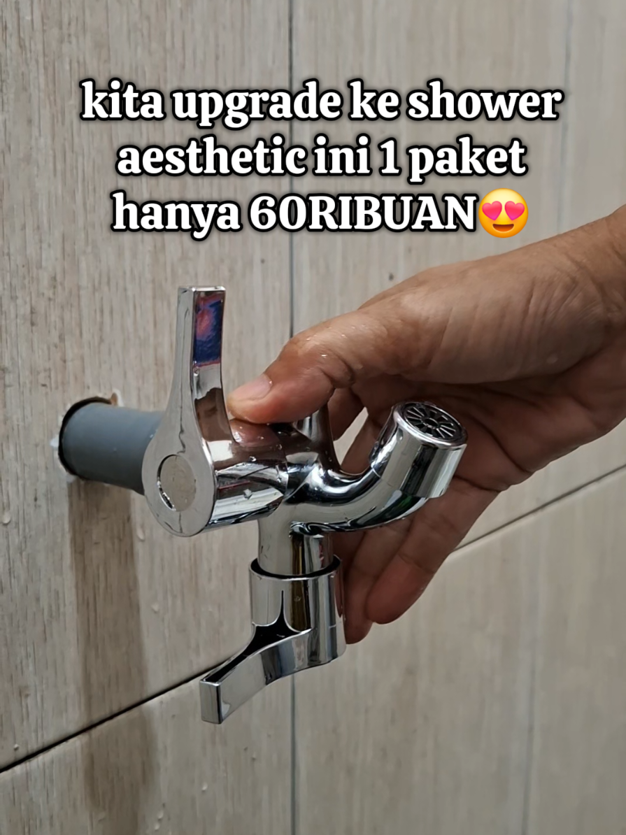 4 in 1 paket Kran Besi Tahan Karat Plus Hand Dhower 300 Lubang komplit. #showerkamarmandi #kamarmandi #fyp #viraltiktok #shower 