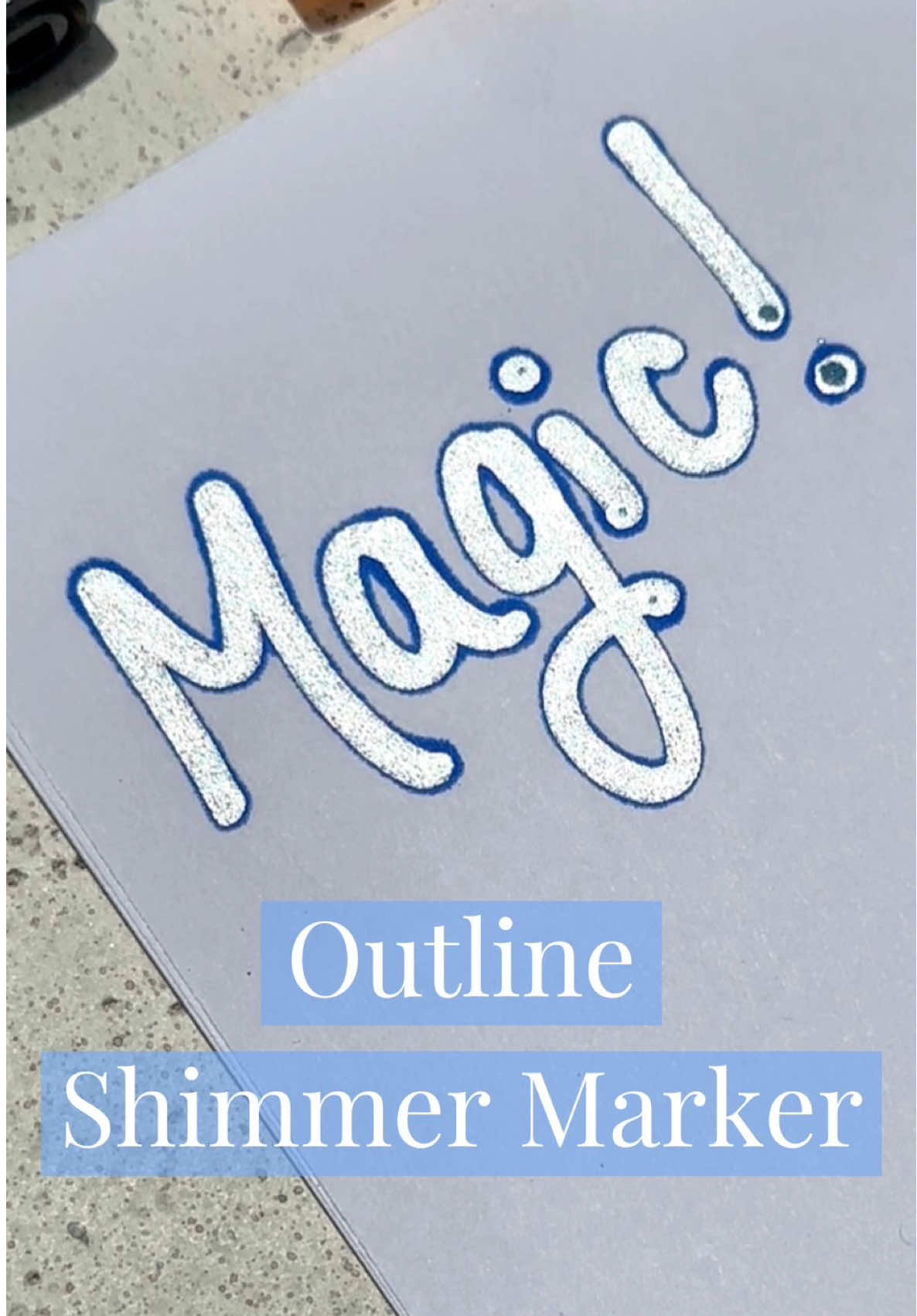 Outline shimmering markers ✨👨‍🎨 You can find these under ✨Back to School✨ on my website. #amazon #backtoschool 