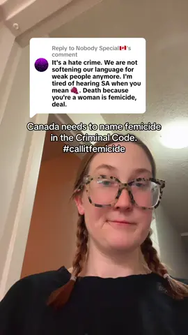 Replying to @Nobody Special🇨🇦 #callitfemicide #stopfemicide #femicid #femicideawareness 
