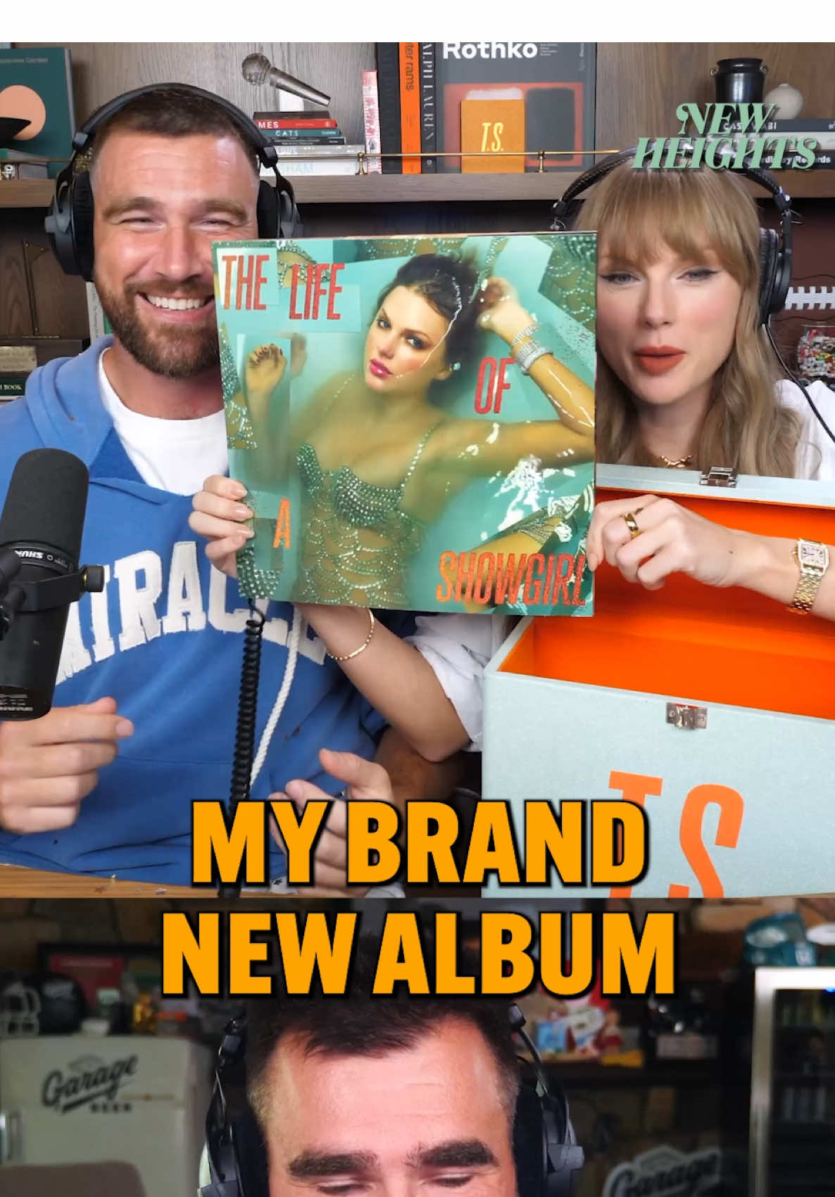 Get a first look at the cover of Taylor’s new album The Life of a Showgirl  Available for pre-order now and releasing everywhere 10/3  NEW EPISODE OUT NOW … And, baby, that’s show business for you ❤️‍🔥