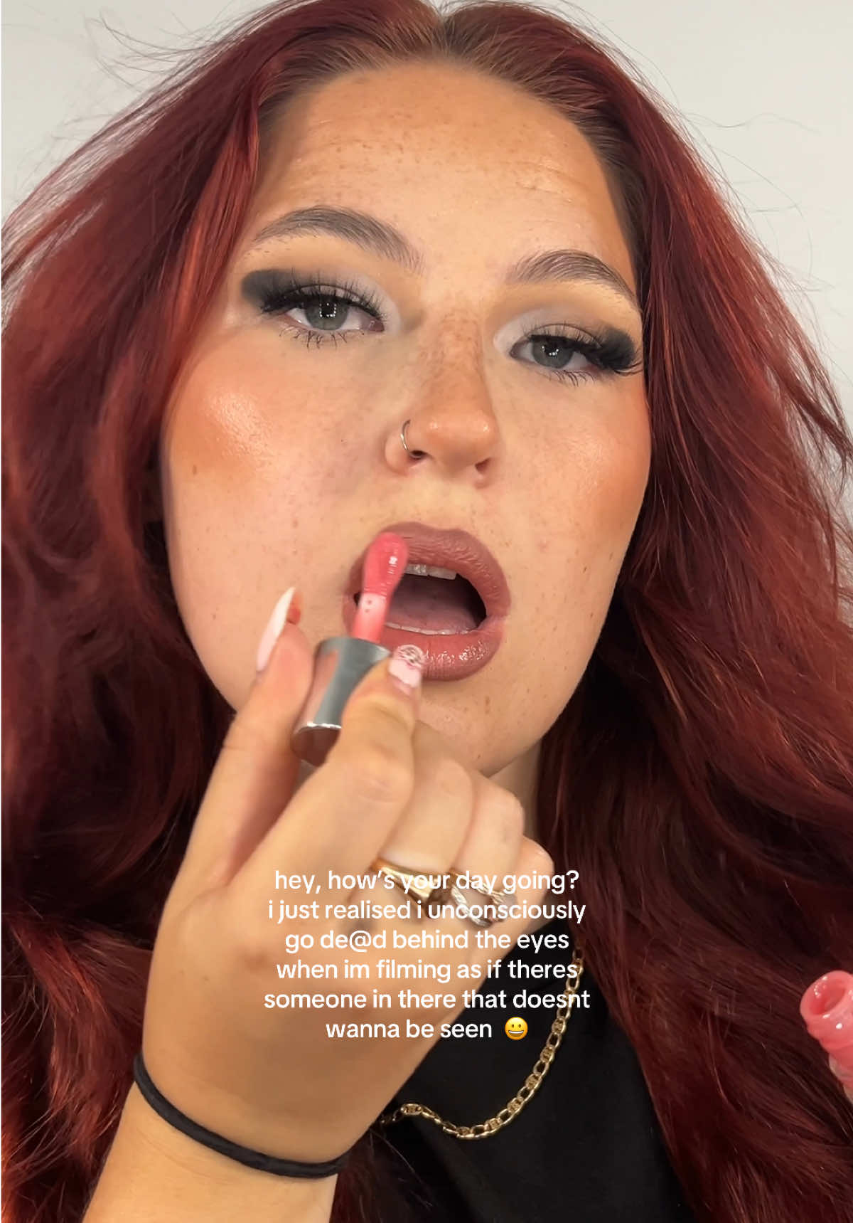 THE LIP LINER ONE IS CRAZY HELP 💀 #makeup  products used:  @NARS Cosmetics creamy concealer  @Huda Beauty easy bake powder, ink stain lip liner   @makeupbymario @Sephora UK palette @BEAUTY BAY nude mattes palette @nyxcosmetics_uk epic ink liner  @Rare Beauty soft pinch blush @milkmakeup bronzing stick  @Morphe Cosmetics contour stick  @Charlotte Tilbury pillow talk lipstick 