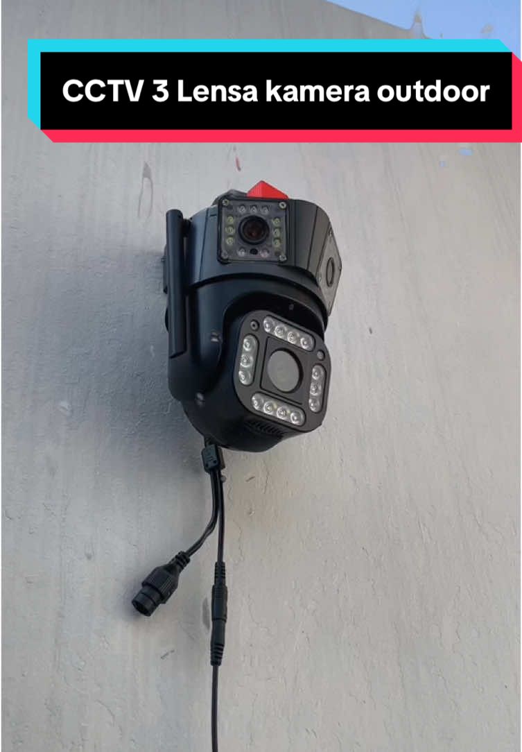 CCTV 3 Lensa Kamera OUTDOOR aplikasi V380 Pro