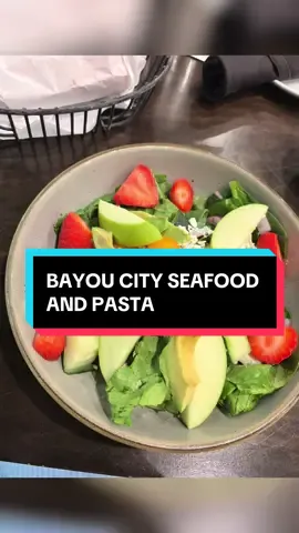 Come with me to Bayou City Seafood and Pasta! I’ll rate the experience a 7/10 the salad was good, the vibe was really nice there too but I didn’t like the entree it wasn’t nasty or anything just not what I expected. I had to cut the visit short bc they closed at 9 and I didn’t know that 😭 #houstonrestaurantweek #bayoucityseafoodandpasta #fyp 