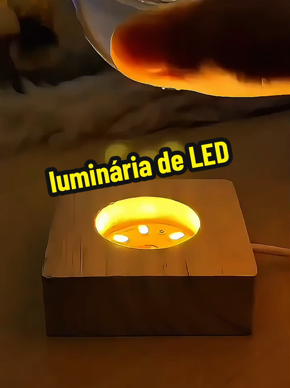 luminária de LED 3D bola de cristal espaço sideral#ComproDoPequeno 