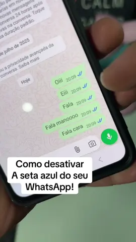 Como desativar essa seta azul do seu WhatsApp #dicas #celulares #whatsap #seta #tips 