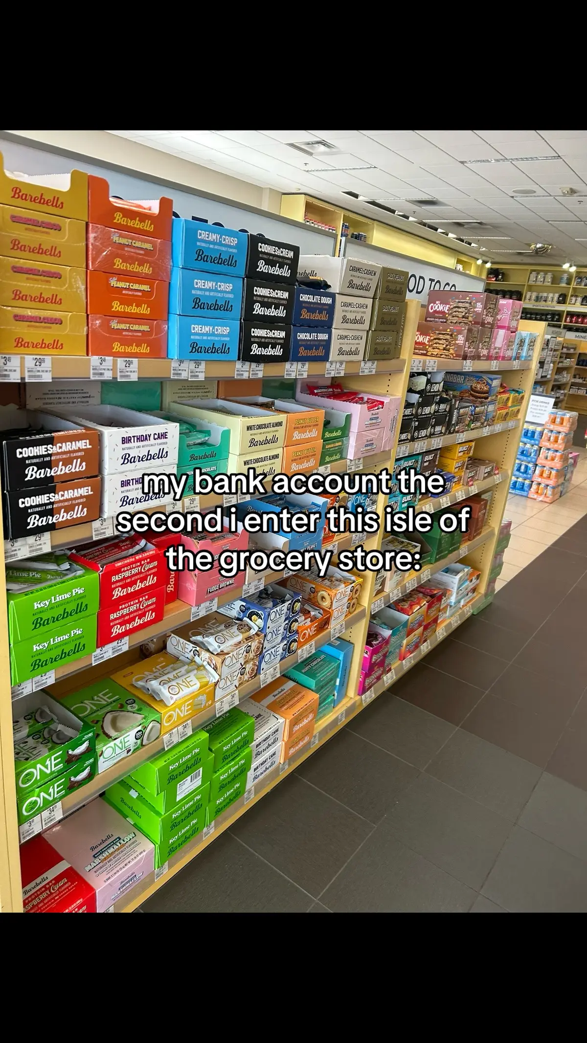 she’s crying #GymTok #proteinbars #groceryshopping #gymgirlsoftiktok #fypシ 