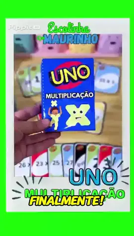 Duvido seu filho não gostar de matemática depois disso!” 👇 📚 UNO Matemático — imprima e jogue. Garanta já o seu lá na nossa bio🥰 #aprendizado #educacao #jogoseducativos