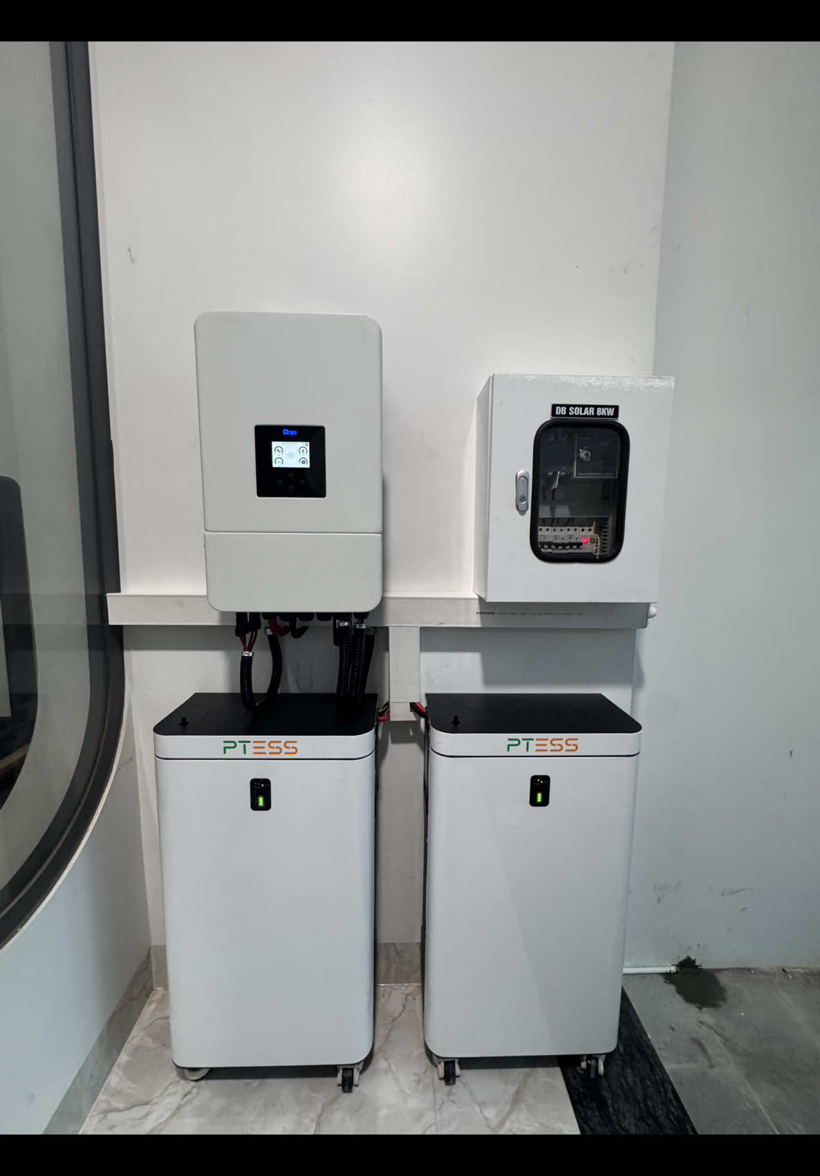 Kho báu 10kwp - 28.8kwh dùng cho hoá đơn điện 4tr/tháng #tampin #pinmattroi #pnsolar #dienmattroiluutru #lithium 