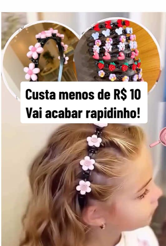LINDA E CUSTA MENOS DE R$ 10 REAIS!!  Tiara com presilhas pasta meninas, fácil de usar, sua filha vai ficar maravilhosa em menos de 5 minutos!  Compre antes que acabe!! #paravoce  #maedemenina #penteadoparameninas #achadinhos  #acheinashopee 