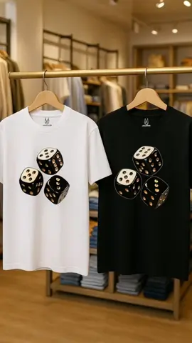 3 Dimension Wear T-Shirt Black Dices - DT0499 #tshirt #kaospria #dimensions #belilokal #outfit 