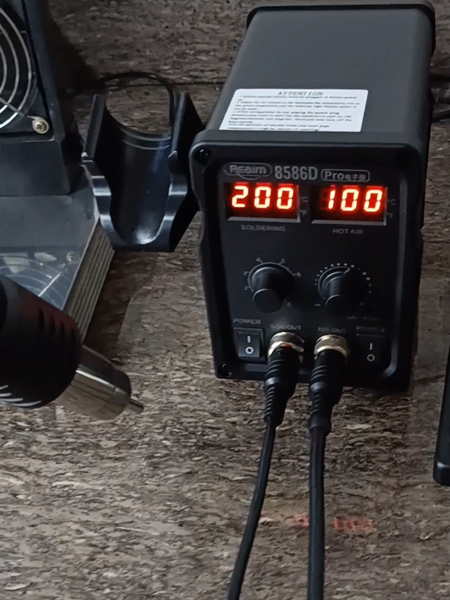 Soldering Station 2 in 1 Reaim #soldering #hotair #reaim #electronics #DIY 