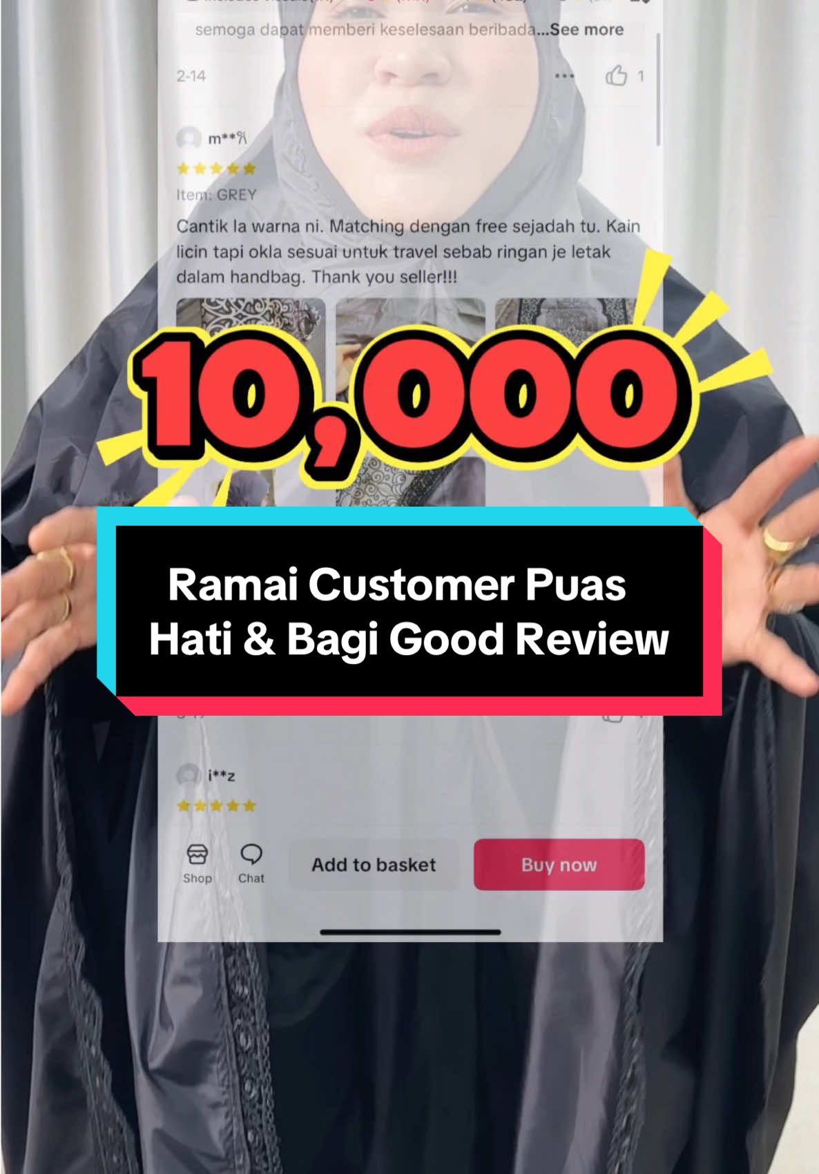 Alhamdulillah ramai dah bagi 5 star & good review Telekung Nur Travelite 2.0 😍 Terima kasih untuk semua customer. Siapa yang belum ada Nur Travelite 2.0 ni, korang wajib beli satu sekarang! 🤩 #telekunghiqmah #telekungtravel #telekungnurtravelite #telekungcompact #telekungmurah 
